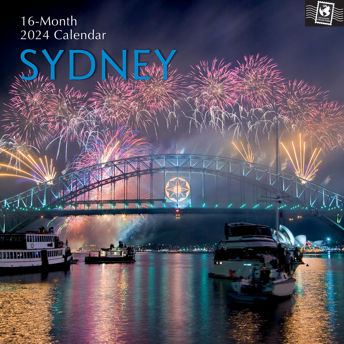 Sydney 2024 Square Wall Calendar 16Month Premium Planner Christmas New Year Gift