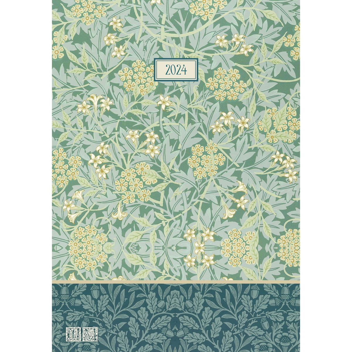 William Morris Jasmine 2024 A5 Padded Cover Diary Premium Planner New Year Gift