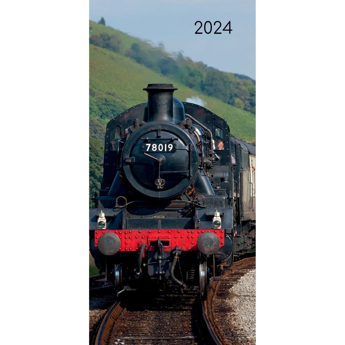 Steam Trains - 2024 Flexi Pocket Diary Premium Planner Christmas New Year Gift