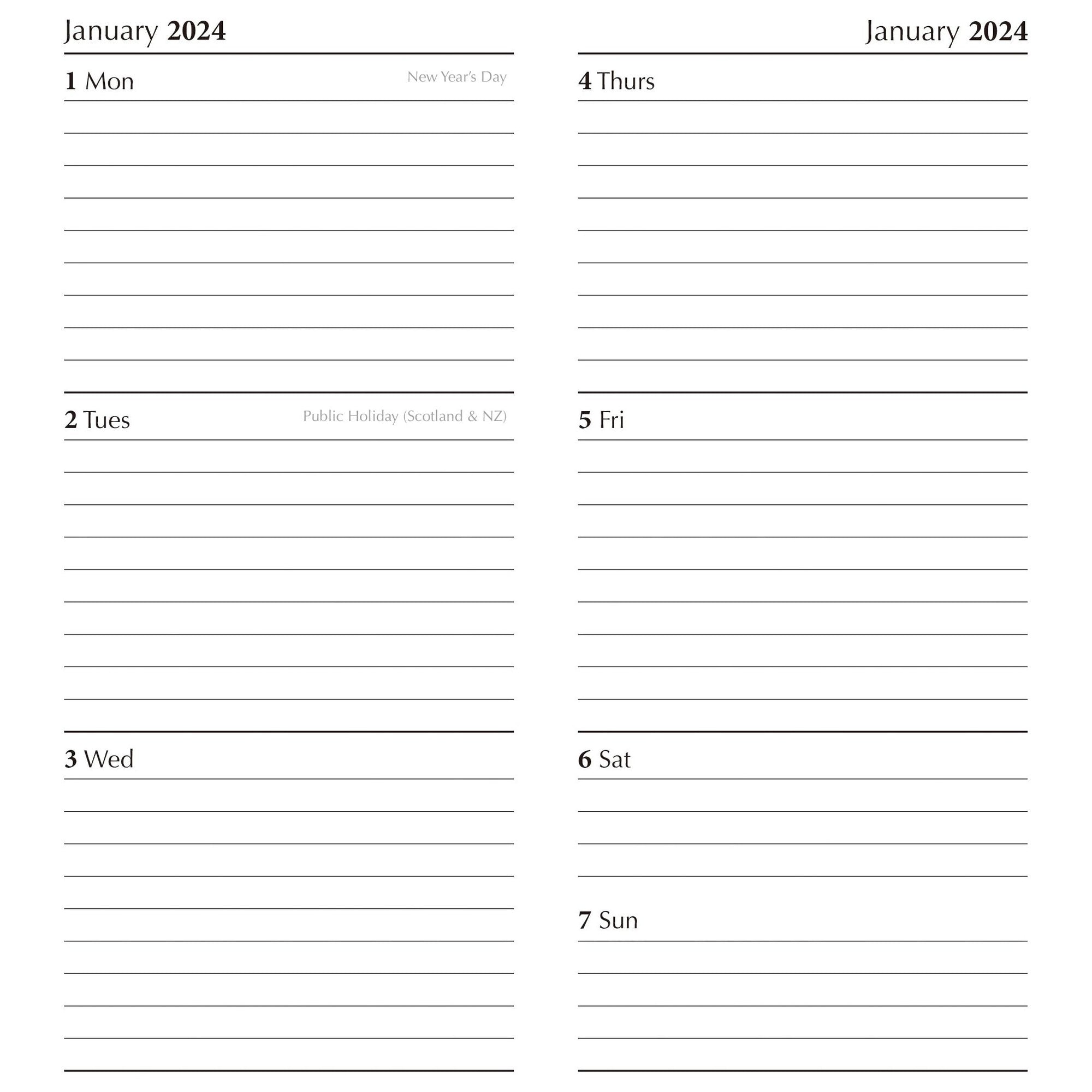 Steam Trains - 2024 Flexi Pocket Diary Premium Planner Christmas New Year Gift