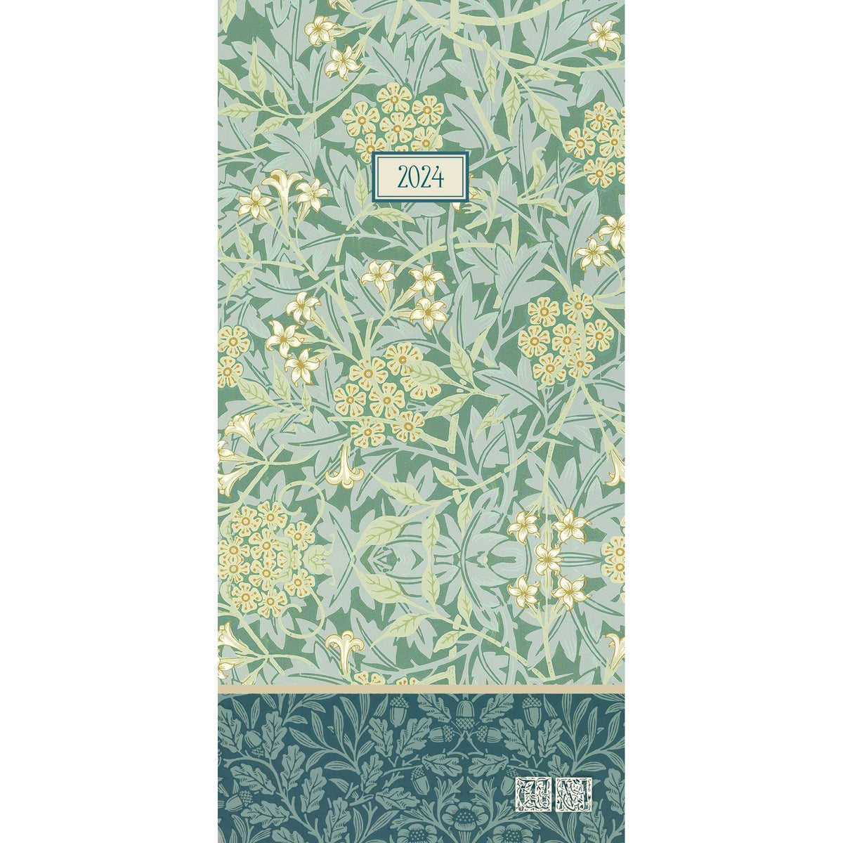 William Morris Jasmine - 2024 Flexi Pocket Diary Premium Planner New Year Gift