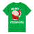 100% Cotton Christmas T-shirt Adult Unisex Tee Tops Funny Santa Party Custume, Merry Kissmyass (Green), L