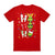 100% Cotton Christmas T-shirt Adult Unisex Tee Tops Funny Santa Party Custume, Shrek (Red), S