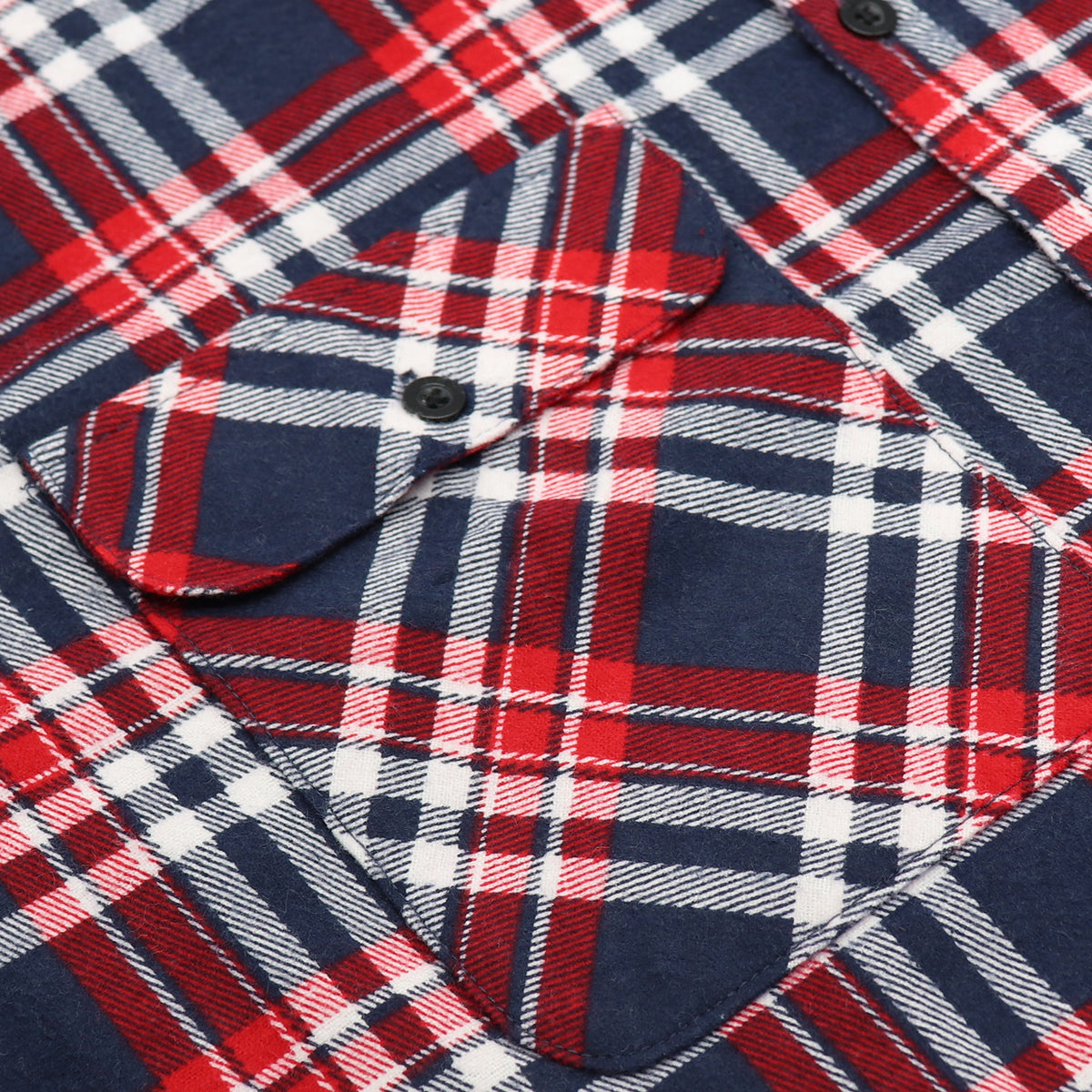 Men's 100% Cotton Flannelette Shirt Long Sleeve Plaid Check Flannel w Pockets, Heritage Red Plaid, S