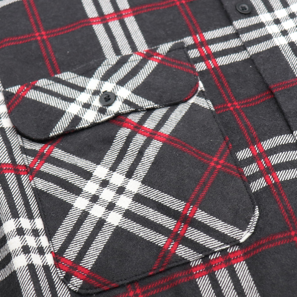 Men's 100% Cotton Flannelette Shirt Long Sleeve Plaid Check Flannel w Pockets, Shadow Glen Plaid, M
