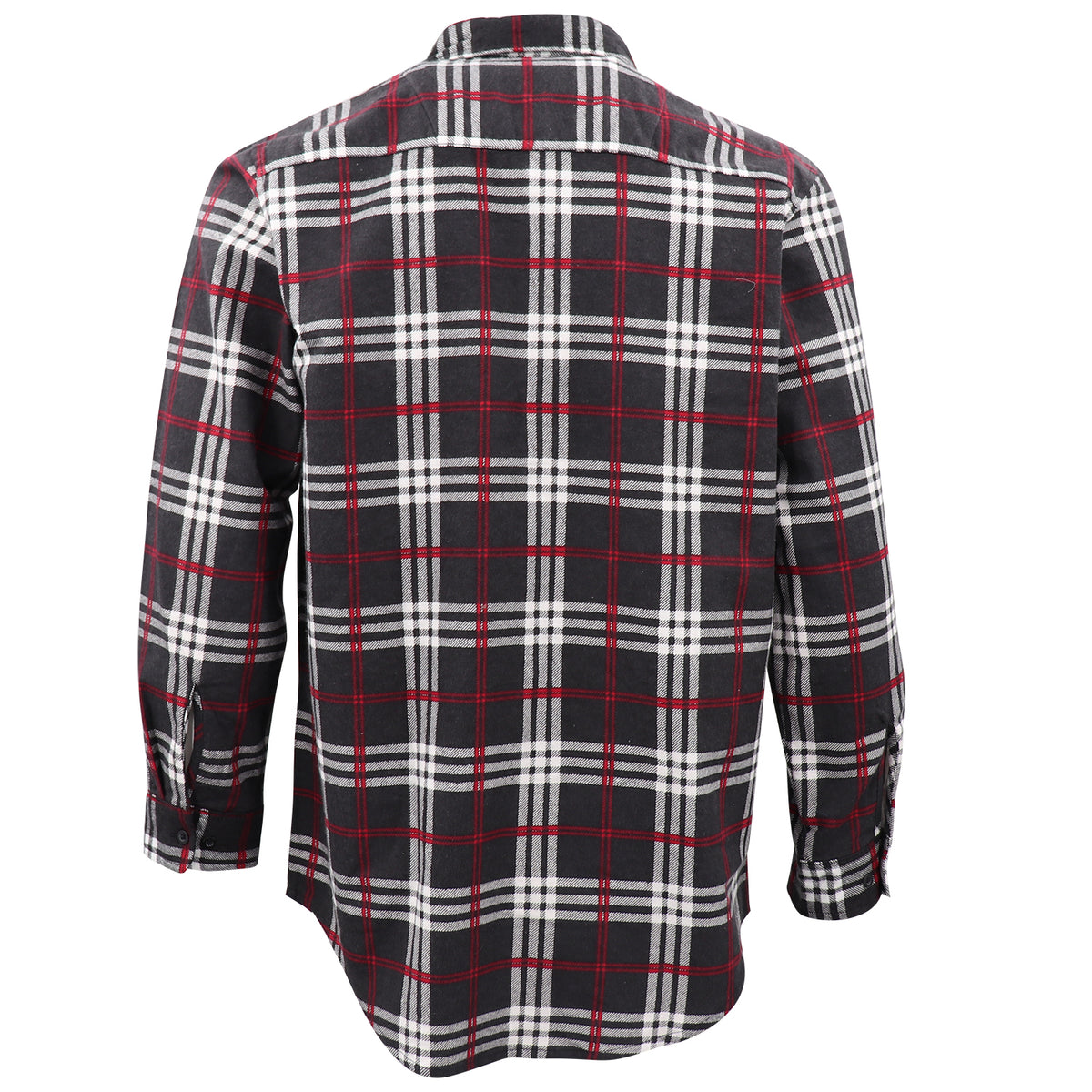 Men's 100% Cotton Flannelette Shirt Long Sleeve Plaid Check Flannel w Pockets, Shadow Glen Plaid, 2XL