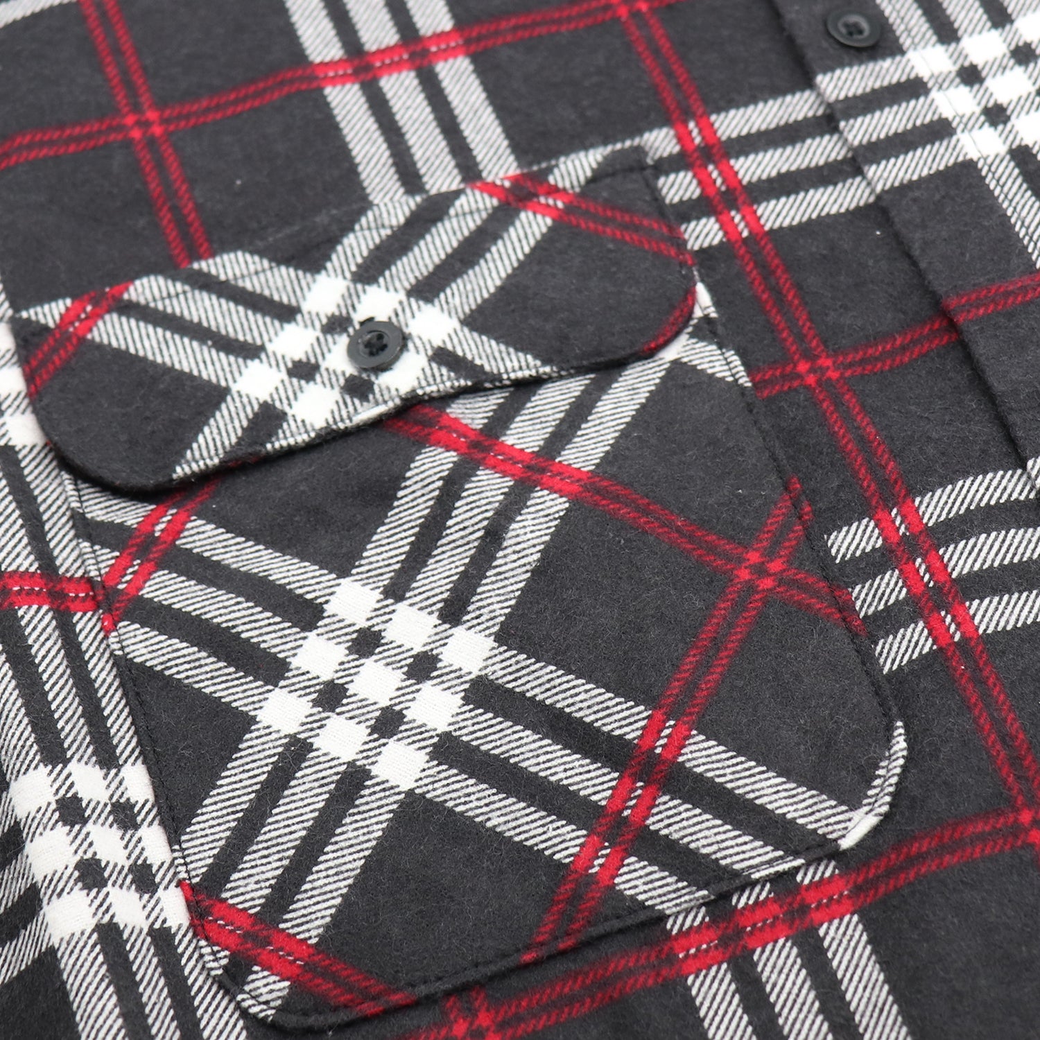 Men's 100% Cotton Flannelette Shirt Long Sleeve Plaid Check Flannel w Pockets, Shadow Glen Plaid, 2XL