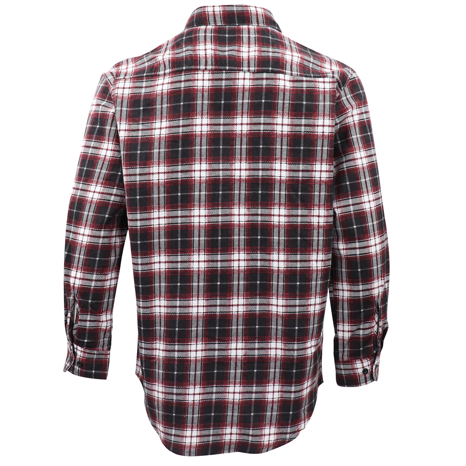 Men's 100% Cotton Flannelette Shirt Long Sleeve Plaid Check Flannel w Pockets, Vintage Ash Plaid, M