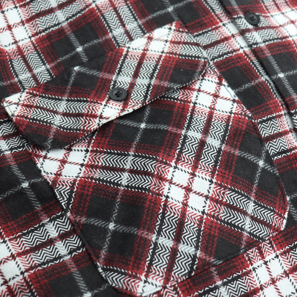 Men's 100% Cotton Flannelette Shirt Long Sleeve Plaid Check Flannel w Pockets, Vintage Ash Plaid, 2XL