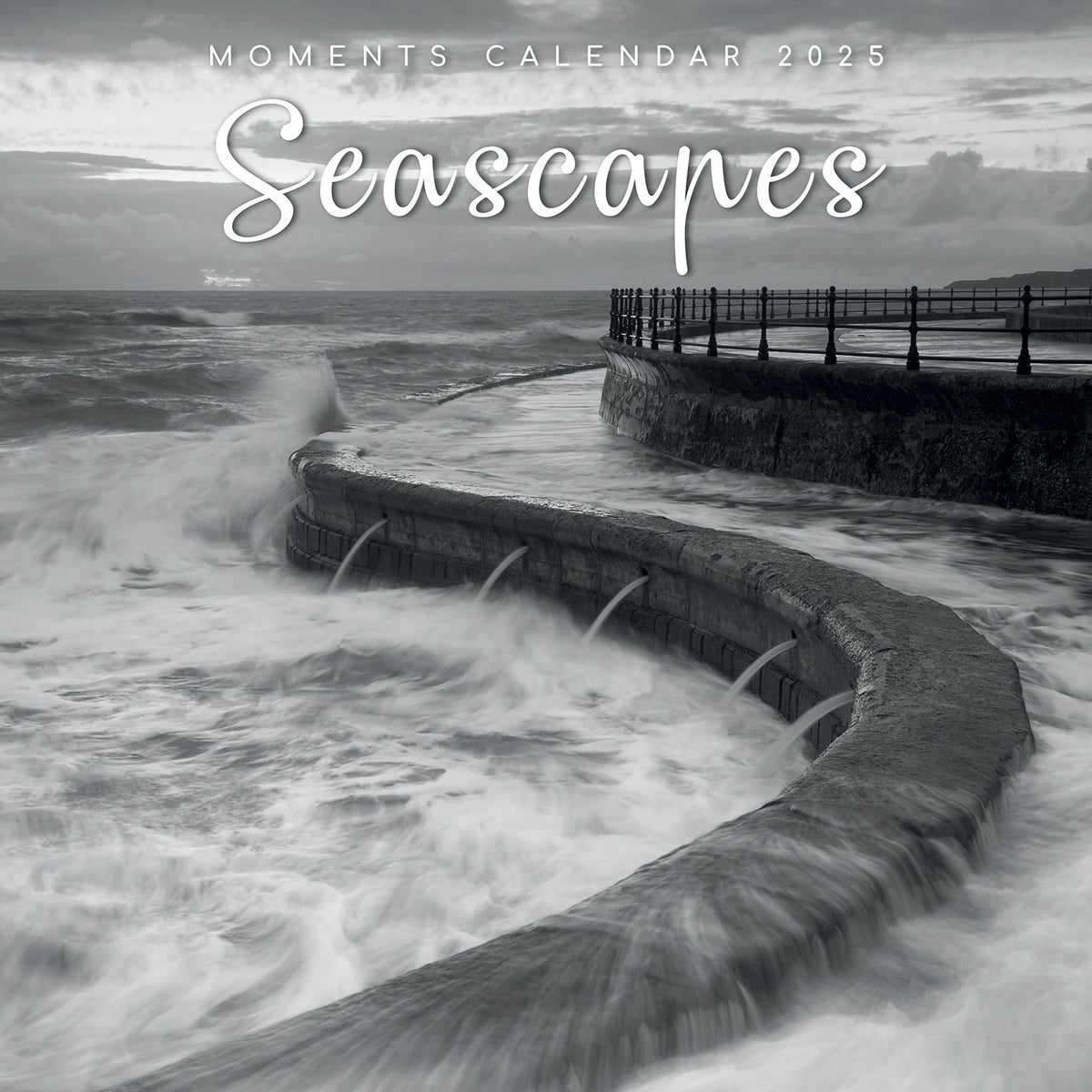 Seascapes - 2025 Square Wall Calendar 16 Months Premium Planner Christmas Gift