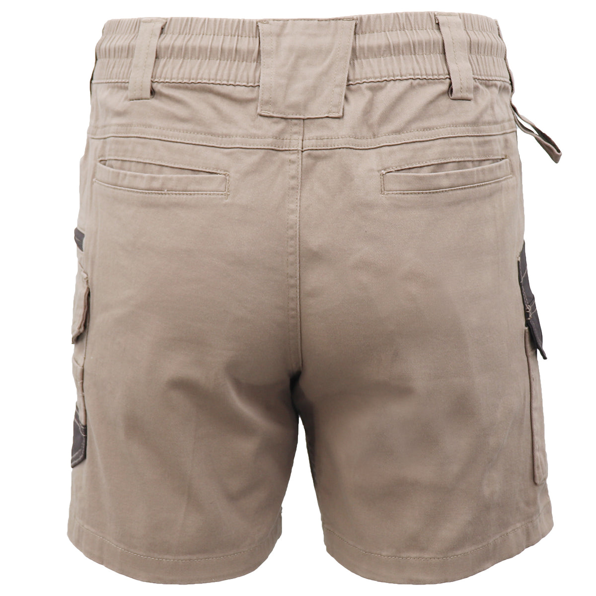 Mens Cargo Cotton Work Shorts 10 Pockets Tradies Utility Pants Workwear Trousers, Khaki, 32