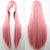 New 80cm Straight Sleek Long Full Hair Wigs w Side Bangs Cosplay Costume Womens, Dusty Pink
