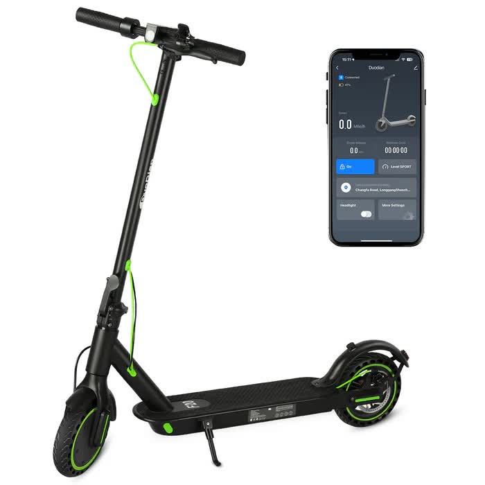 BUNA Classic Electric   Scooter   for   Adults, 350W Motor, 25KM/H, 25 KM Range, 8.5"   Pneumatic   Tires