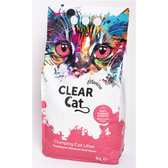 ClearCat Blanco Cat Litter – Baby Powder 5L