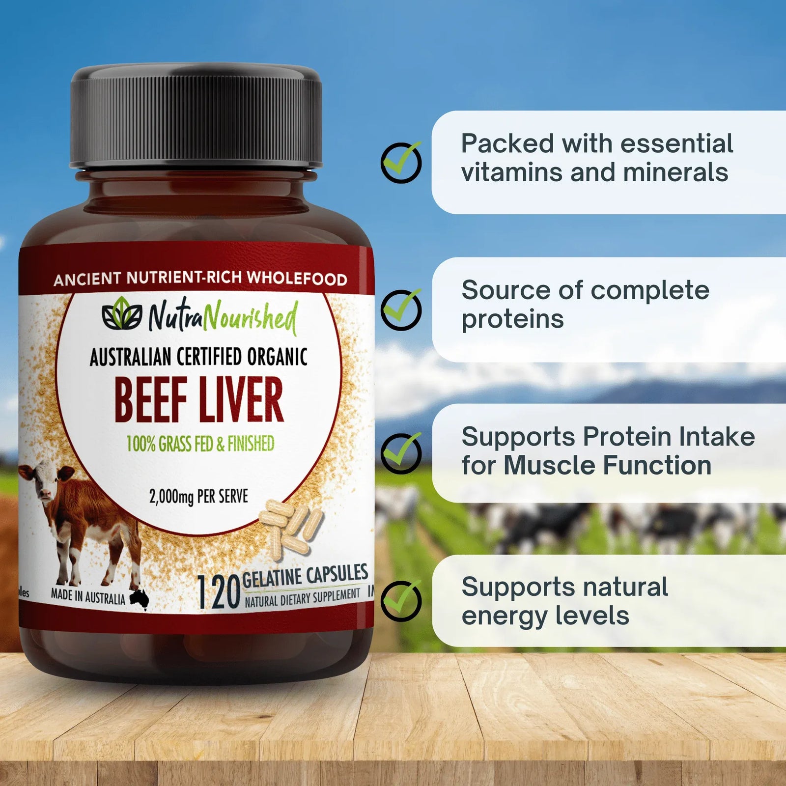 Organic Beef Liver Capsules