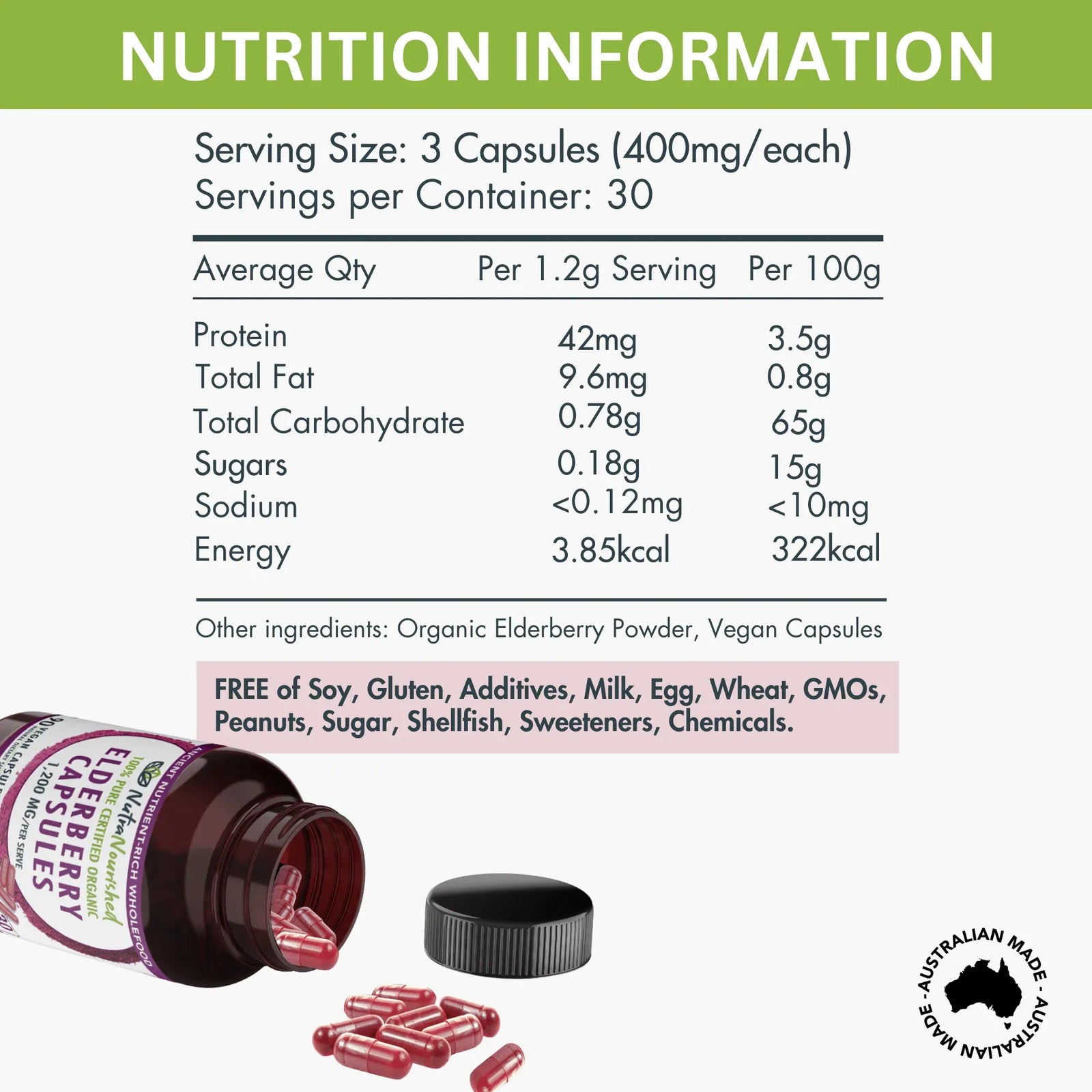Organic Elderberry Capsules