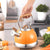 2.8L Whistling Kettle Stainless Steel Foldable Handle Orange