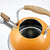 2.8L Whistling Kettle Stainless Steel Foldable Handle Orange