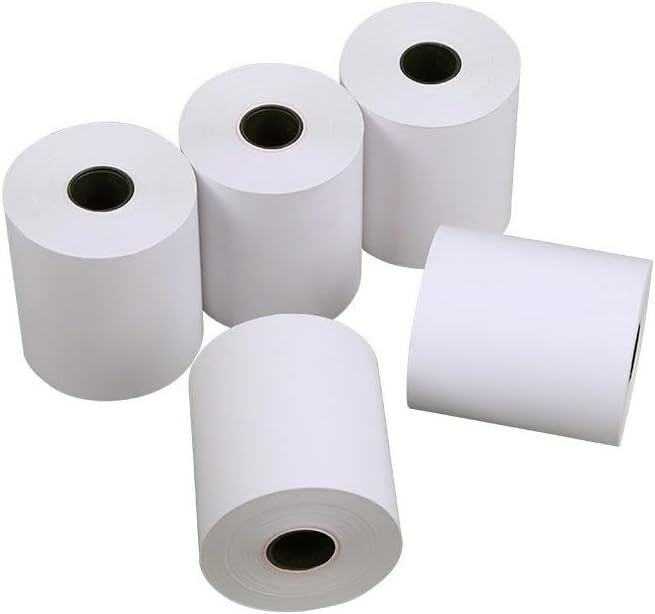 6 Rolls Lineless Printing Label Paper 80 mm × 52 m