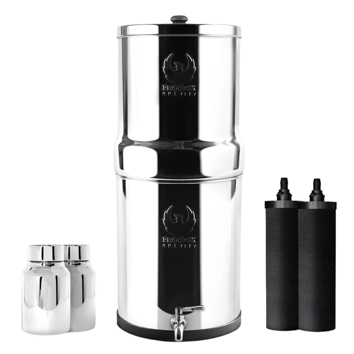 Phoenix Stainless Steel 6L with Fluoride &amp; Smart Carbon Filter - No Stand