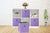 SORTI 33x33x27 CM White 6-Pack Foldable Storage Cubes - Fabric Bookcase Organizers for Toys and More