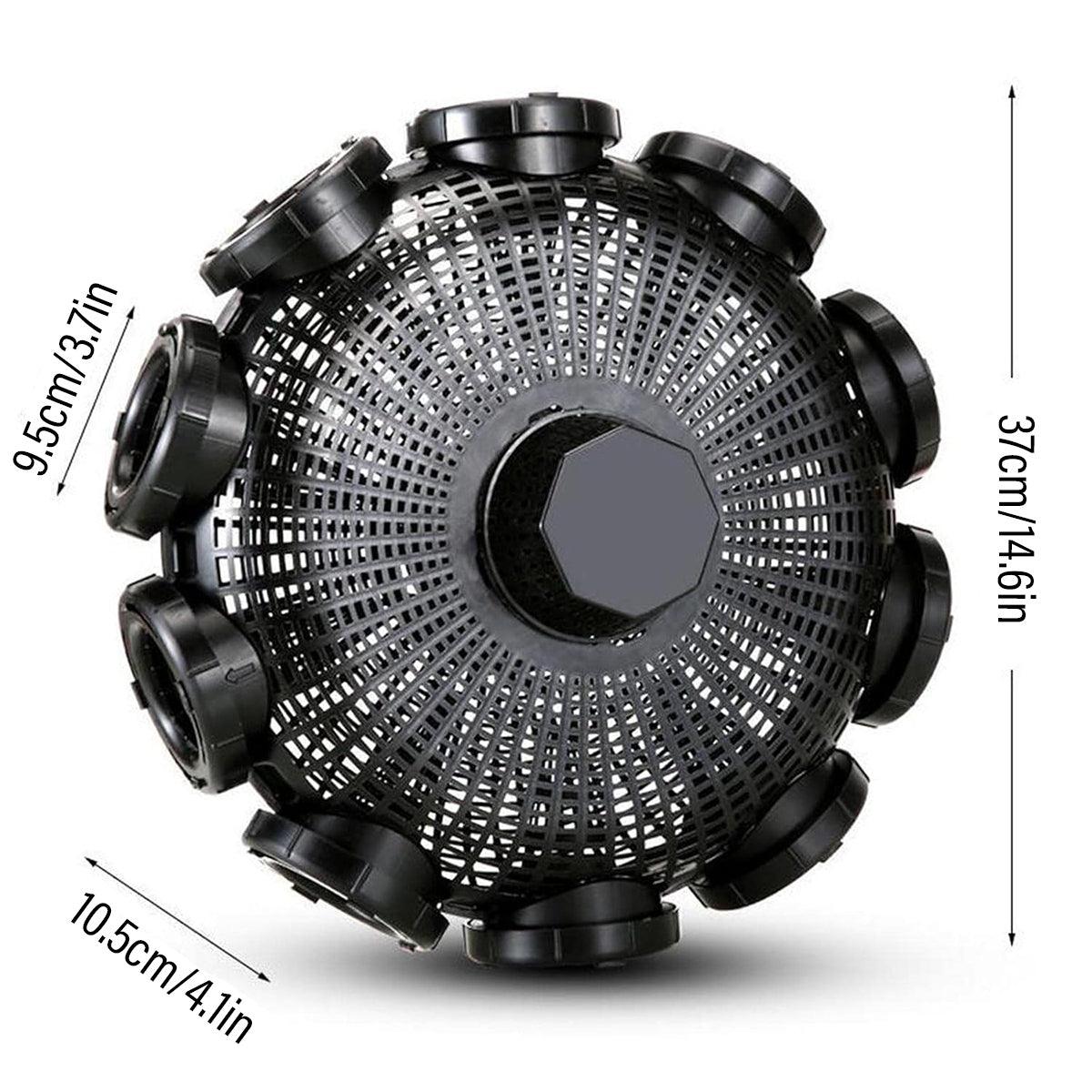 10Hole Eel Fishing Trap Cage Loach Fish Shrimp Net Folding Portable Catch Basket