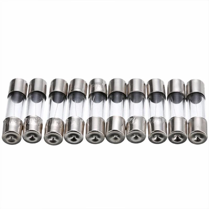 100Pcs Fast-Blow Glass Tube Fuses 5 x 20mm Quick Blow Assortment Kit