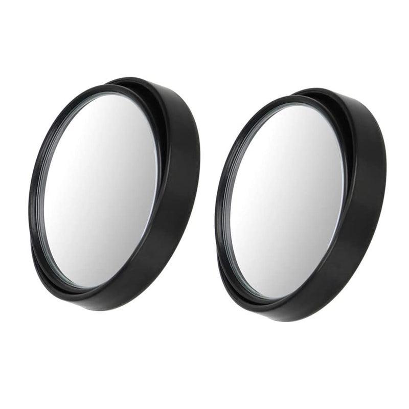 2X Blind Spot Car Mirror 360 Wide Angle Adjustable Rear Side View Convex Black