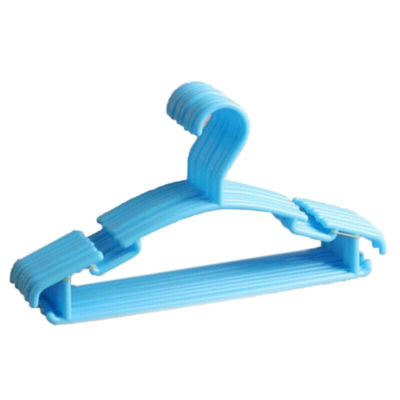 10pcs Small Plastic Clothes Hangers Mini Coat Hanger Set for Wardrobe Storage - Purple