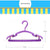 10pcs Small Plastic Clothes Hangers Mini Coat Hanger Set for Wardrobe Storage - White