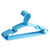 10pcs Small Plastic Clothes Hangers Mini Coat Hanger Set for Wardrobe Storage - White