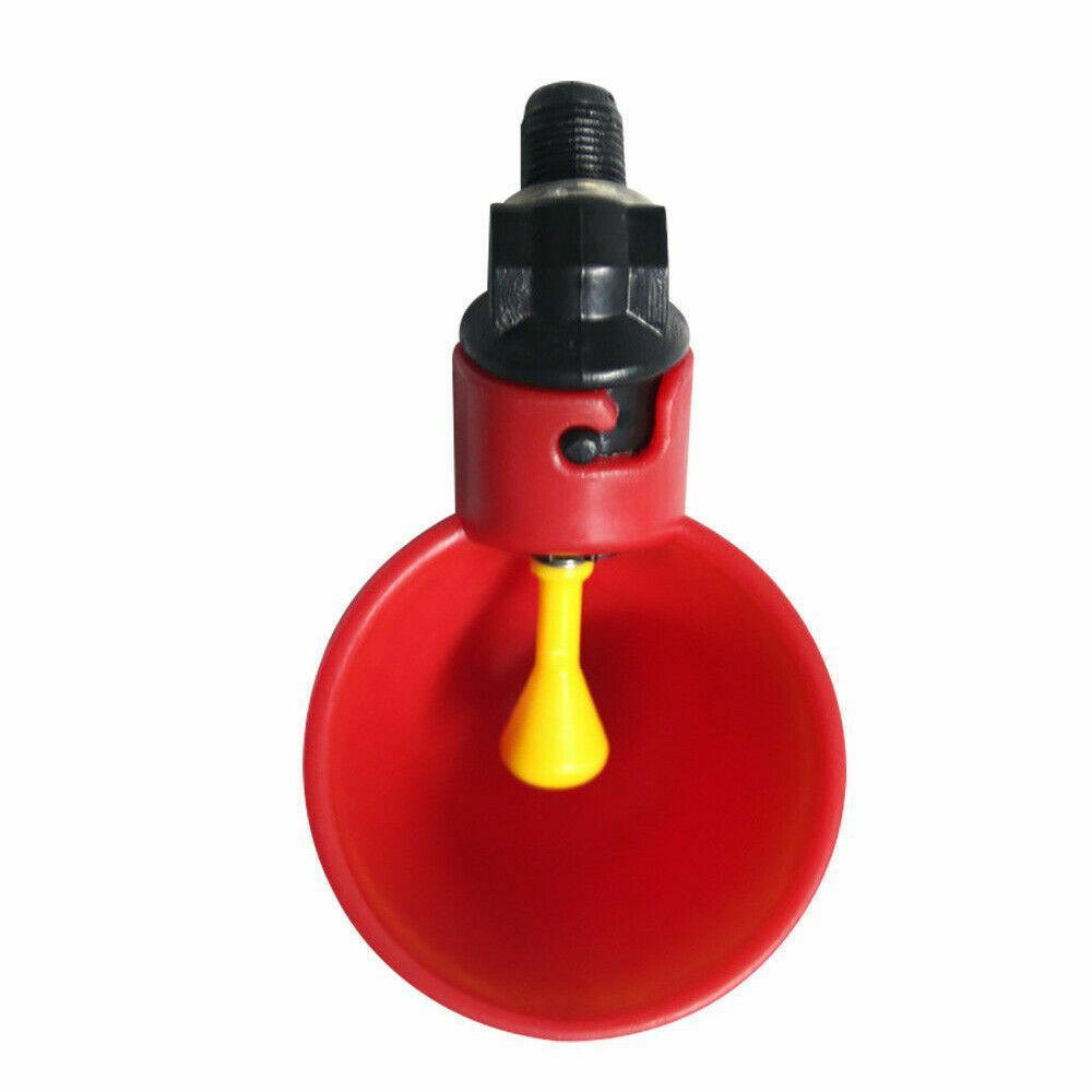 10 Pcs Automatic Poultry Waterer Cups for Chickens & Birds