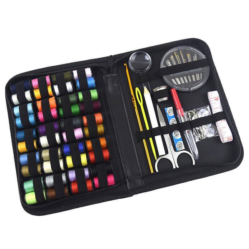 128Pcs Portable Sewing Kit Home Travel Emergency Professional Sewing Set