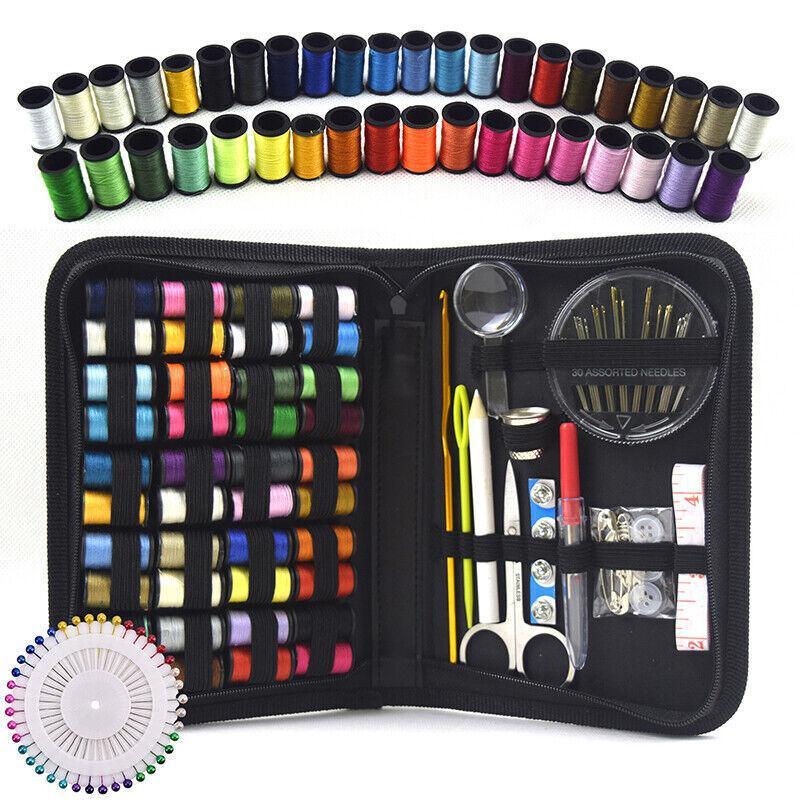 128Pcs Portable Sewing Kit Home Travel Emergency Professional Sewing Set