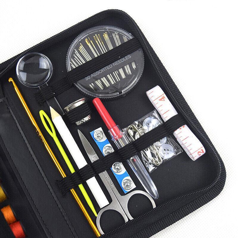 128Pcs Portable Sewing Kit Home Travel Emergency Professional Sewing Set
