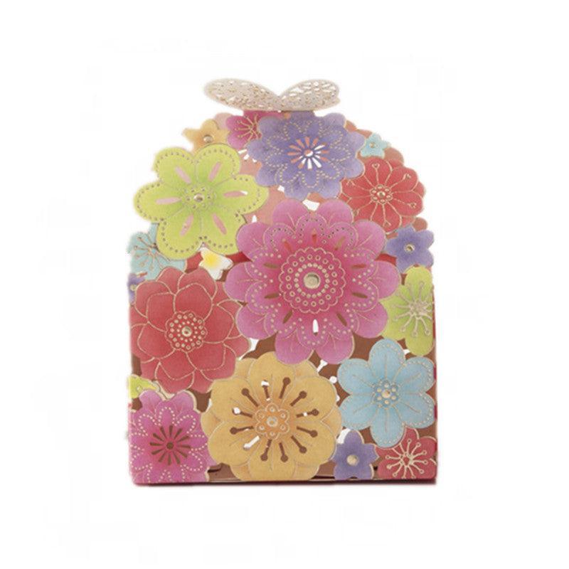 12X Laser Cut Favor Boxes Bigger 6Cm Base Wedding Favour Gift Box Party Au Stock - Red