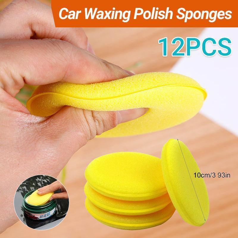 12X Lots Waxing Polish Foam Sponge Cars Vehicle Glass Cleanning Applicator Pads