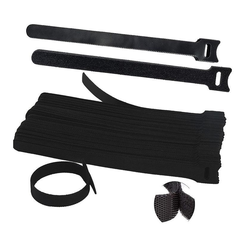 10/20/50PCS Reusable Hook and Loop Cable Ties Nylon Wire Cord Strap Organizer - 150 mm* 20 PCS