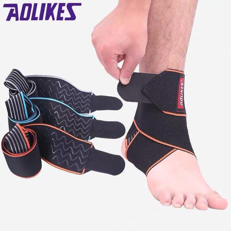 Aolikes Ankle Brace Support Compression Elastic Foot Wrap Protector Sport Au - Orange 1 Unit