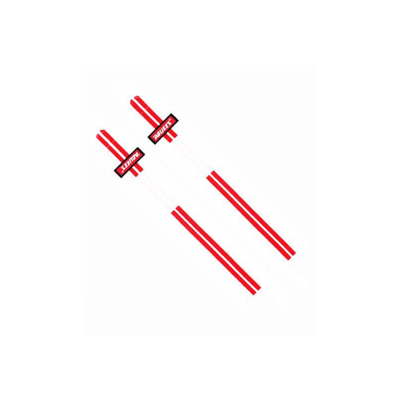 Aolikes Weight Lifting Gym Muscle Training Wrist Support Straps Wraps Hand - White+Red