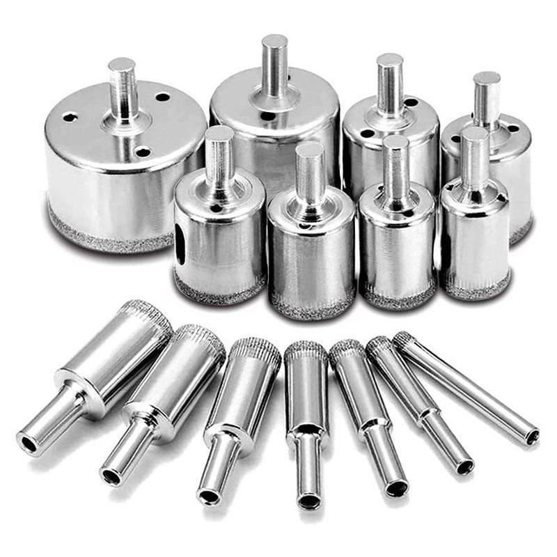15PCS Diamond Drill Bit Set 6mm-50mm Tile Marble Glass Ceramic Hole Saw Drilling