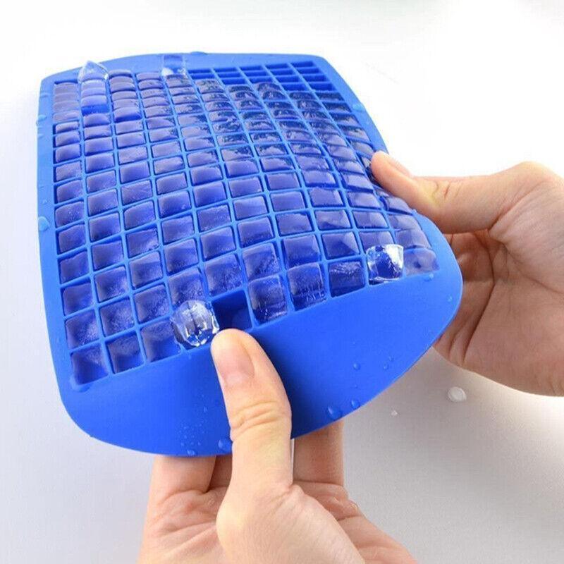 160 Grids Ice Cube Tray Ice Maker Mold Frozen Cubes Silicone Mini Small Diy Au - Purple