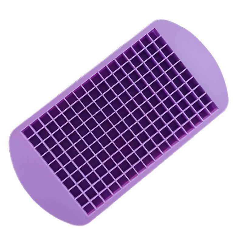 160 Grids Ice Cube Tray Ice Maker Mold Frozen Cubes Silicone Mini Small Diy Au - Purple