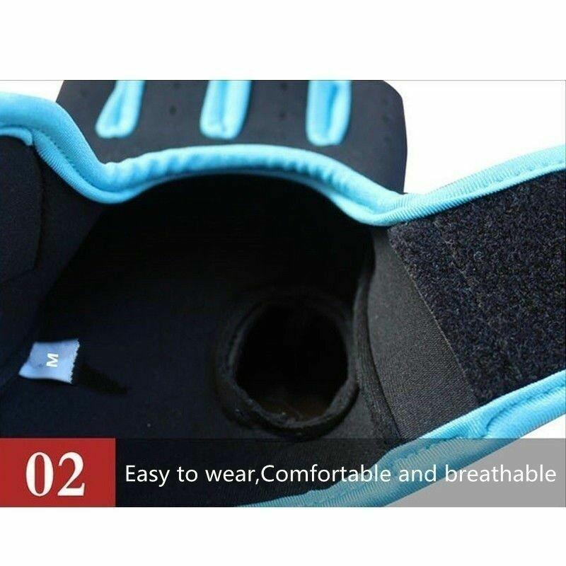 L Size Aolikes Sports Gloves Weight Lifting Exercise Training Workout Bike Riding - Black+Grey