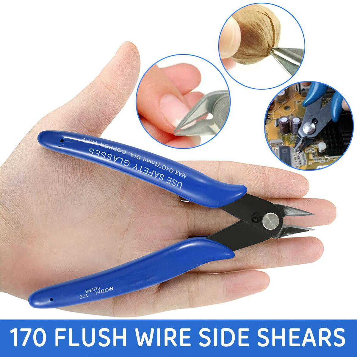 Model 170 Flush Wire Side Shears Cutters Pliers Rba Rda Tool