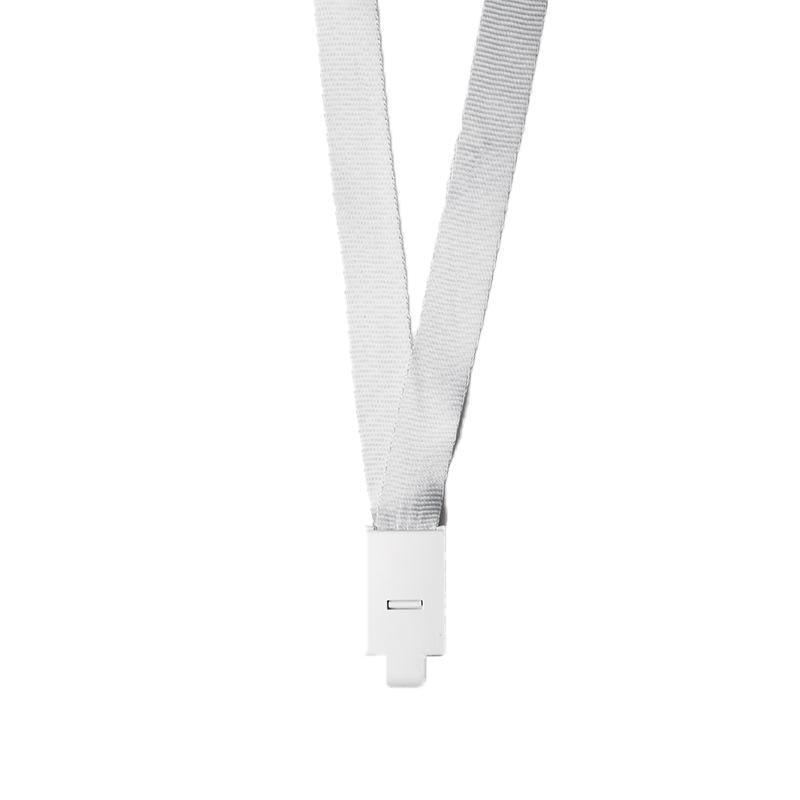 20PCS Badge PVC Swipe Work Opal Card Holder Security ID Tag Hang Lanyard Strap - Grey White 20PCS