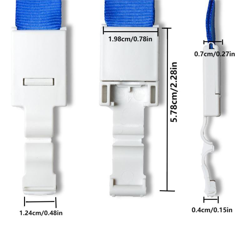 20PCS Badge PVC Swipe Work Opal Card Holder Security ID Tag Hang Lanyard Strap - Colourful 20PCS