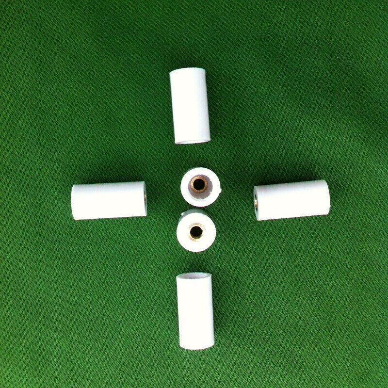 10 Pairs Soft Grey Billiard Tips Set with Screw-On Ferrules