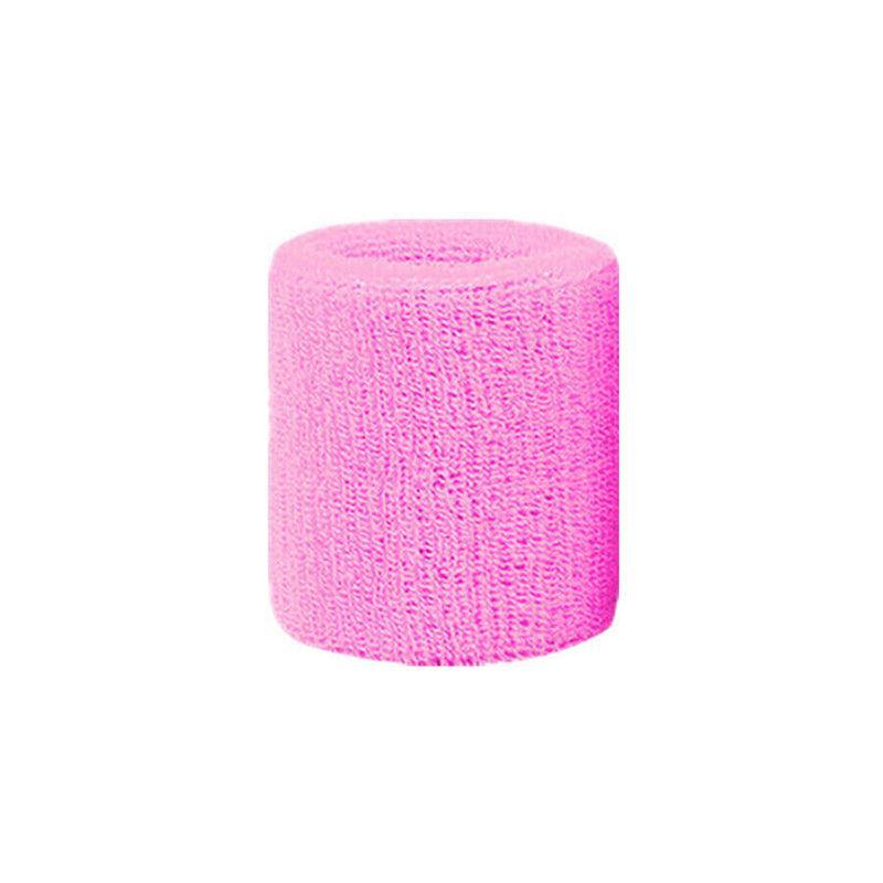 Sport Cotton Wristband Wrist Band Sweatband Sweat Training Tennis Gym Yoga - Yellow