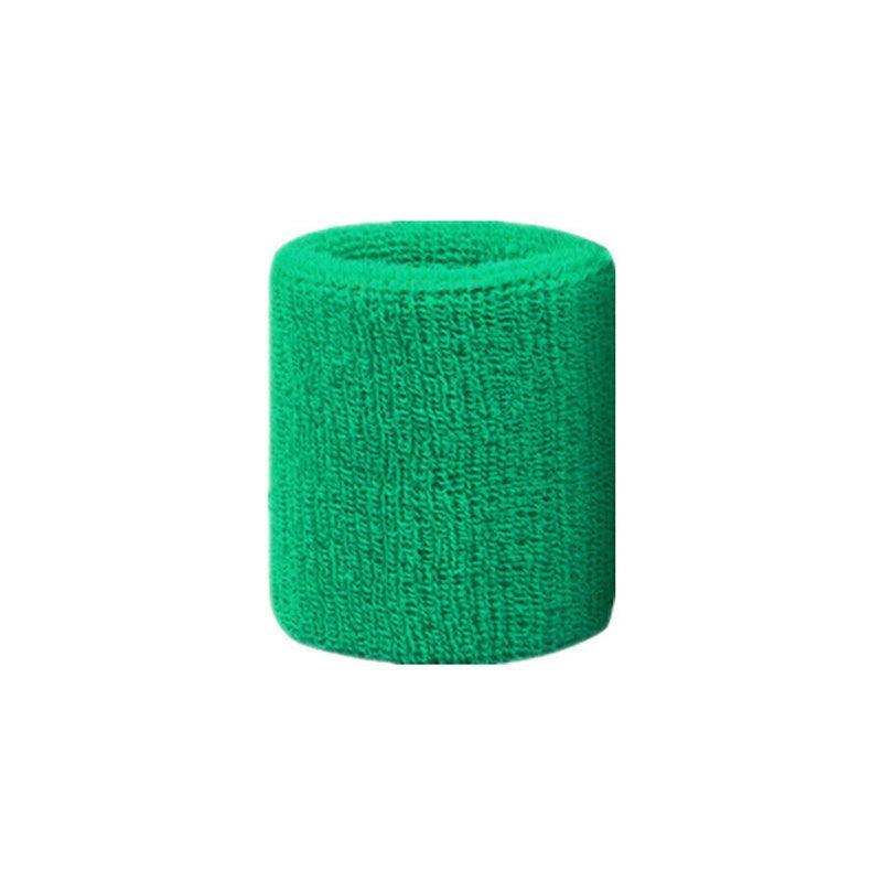 Sport Cotton Wristband Wrist Band Sweatband Sweat Training Tennis Gym Yoga - Blue Gray